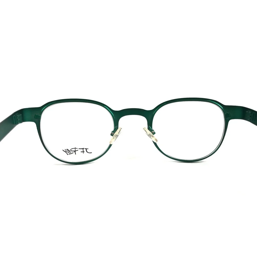 J.F. Rey Eyeglasses Frames JF2600 4949 Matte Green Textured Ribbed 43-25-135